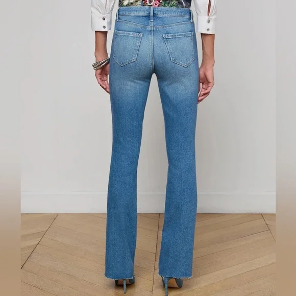 L'AGENCE Ruth Straight-Leg Jeans 👖 Color Cowan✨ Straight Leg